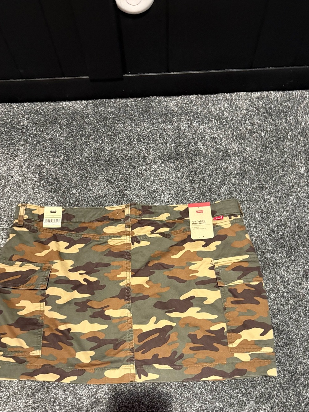 Camo Mini Skirt - Green Camouflage - Picture 6 of 7